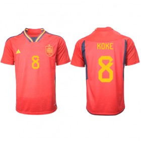 Jalkapallo Pelipaidat/Peliasut Espanja Koke 8 Kotipelipaita Mm-Kisat 2022